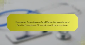 Expectativas Competitivas en Salud Mental: Comprendiendo el Estrés, Estrategias de Afrontamiento y Recursos de Apoyo