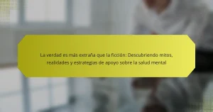 La verdad es más extraña que la ficción: Descubriendo mitos, realidades y estrategias de apoyo sobre la salud mental