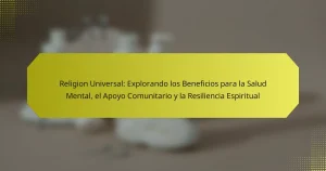 Religion Universal: Explorando los Beneficios para la Salud Mental, el Apoyo Comunitario y la Resiliencia Espiritual
